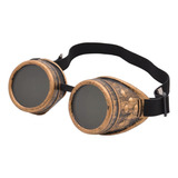 Gafas De Moto Steampunk Round Goggle Goth New Rivet