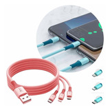 Cable Usb 3 En 1 Micro Usb / Type C / Lightning Fingertime