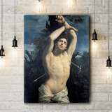 Guido Reni San Sebastián Cuadro Lienzo Canvas En Bastidor Hd Color Guido Reni: San Sebastián Armazón Bastidor De Madera