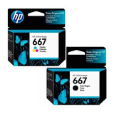 Cartucho Hp 667 Negro + Color 1275 2775 2778 2779 2336 4175