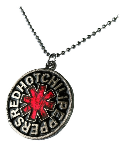 Colgante Collar Red Hot Chilli Peppers Musica Rock Cadena Ac