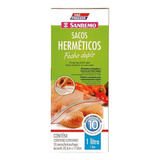 Saco Ziplock Hermetico Alimentos Sanremo 1 Litro 10 Unidades