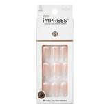 Uñas Impress / Press-on -modelo  Natural