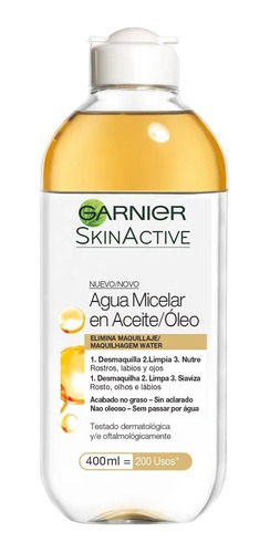 Garnier Skin Active Agua Micelar En Aceite/oleo X400 Ml