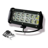 Faro Auxiliar 12 Led 36w Off Road 4x4 Moto Lancha Agro Barra