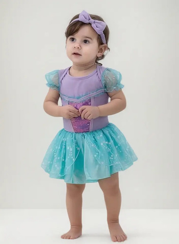 Disfraz Pañalero Bebé Niña, Princesa Ariel (sirenita) Disney