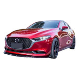 Lip Frontal Para Mazda 3 2019 / 2023 Sedan Y Hb En Plástico 