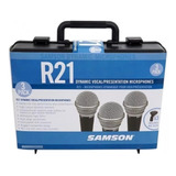 Microfonos Samson R21 Kit Set X 3 Micrófonos Estuche Pipetas
