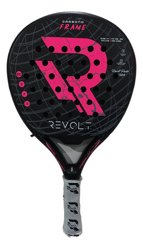 Paleta Padel Revolt. Refuerzo Carbono 3k Importado Rugosa