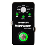 Coolmusic A-me01 Modulador Multi Efectos Pedal Con 11 Modos. Color Negro