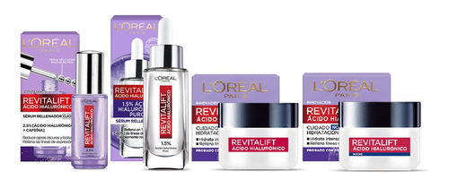 L'oréal Paris Kit Hialurónico Serum+ Serum Ojos+ Dia Y Noche