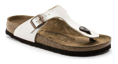 Sandalia Birkenstock Gizeh Graceful Pearl White