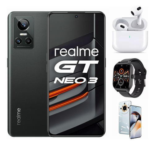 Smartfon Realme Gt Neo 3 8 Gb/256 Gb 4g (lte) Negro