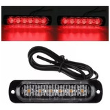 X2 Barra De Luz 6led Destellante 12v 24v Estroboscópica X2