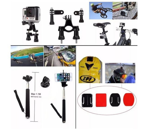 Kit 40 En 1 Accesorios Go Pro Hero Completo Gopro + Regalo