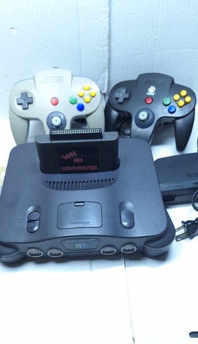 Nintendo 64 + Controles + Cartuchos 