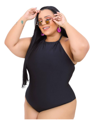 Body Maiô Plus Size Feminino Frente Unica