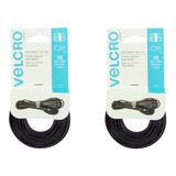 Correas De Velcro Recortadas 50 Pzs Negro Suejeta Cables 