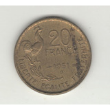 Francia Moneda De 20 Francos Año 1951b Km 917.2 - Vf