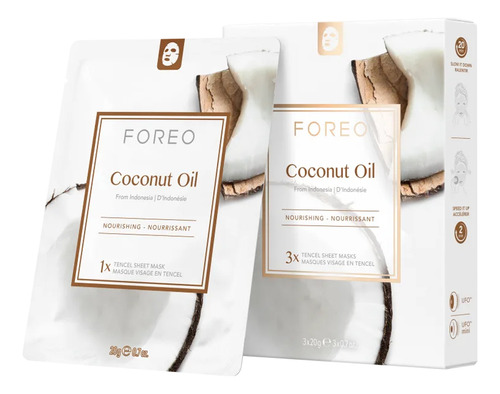 Kit Foreo Coconut Oil Sheet Mask - Máscara Facial 