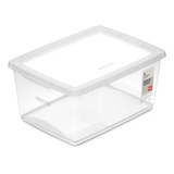 Caixa Organizadora Box Alta Cristal 7,5l - Or80400 - Ordene