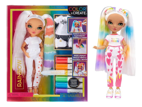 Muñeca Rainbow High Con Ojos Verdes Pinta Y Crea Tu Moda