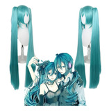 Vocaloid Miku Hatsune Cosplay Peluca Largo Pelo Verde 110cm