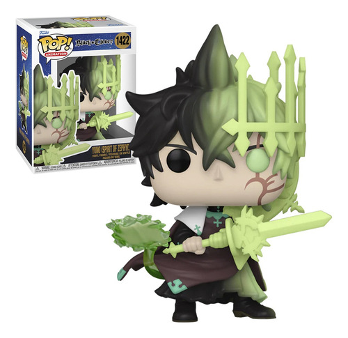 Funko Pop Yuno Espiritu De Cefiro #1422 Black Clover Anime Color Yuno Spirit Of Zephyr #1422 / Inmersión Espiritual