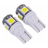 Lamparas Led T10 W5w 5 Led Lampara Luz Posicion 6000k 2 Unid