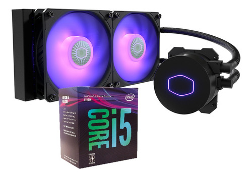 Processador Intel I5 8400 + Water Cooler Ml240l V2 Rgb