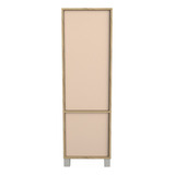 Mueble Biblioteca Moderna Nordica 2 Puertas Estantes 45 Cm C Color Olmo Himalaya