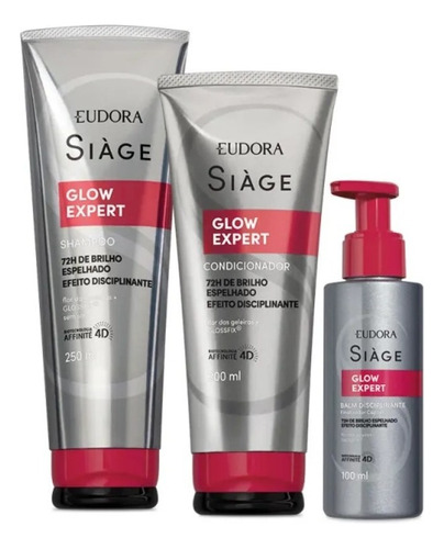  Eudora Siage Glow Expert: Shampoo E Condicionador E Balm Fin