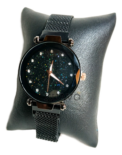Reloj De Mujer Galaxy Con Brillo Elegante Malla Imantada