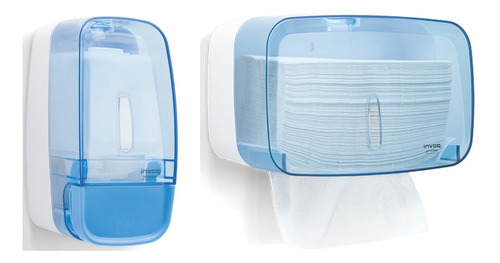 Saboneteira Liquido Dispenser E Porta Papel Toalha Compacto