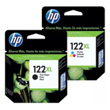 Kit Cartucho Original Xl Novo Hp 122 Preto E 122 Color 2000