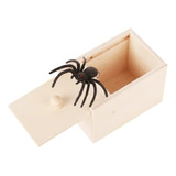 Caja Broma De Araña En Caja De Madera Sorpresa Insecto