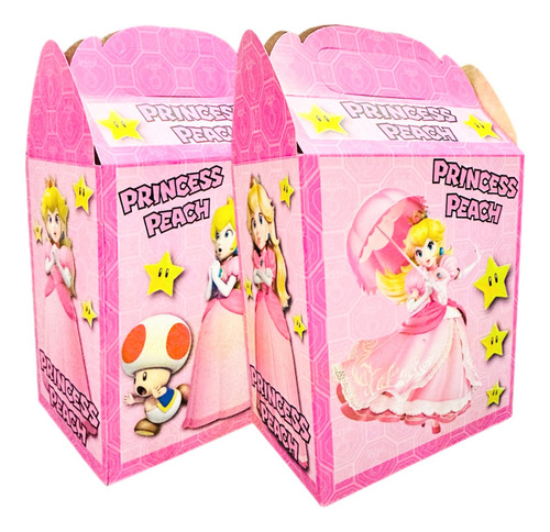 70 Cajas Dulceros Personajes Fiesta Carton Bolo Mayoreo