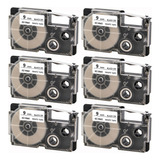 6pcs Color Mixto Xr-9we Xr-9x Xr-9yw Para Casio Kl-60 Kl-120