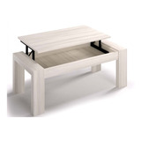 Mesa Ratona Elevable De Centro Moderna Living Fabrica Me-204