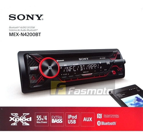Auto Estereo Sony Mex-n4200bt Bluetooth Nfc Aux Usb iPhone