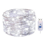 Serie Alambre Luz 30 Leds De Luz Decorativo Navidad 5pzs