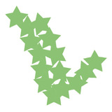 100 Pegatinas Verdes Con Estrellas Fluorescentes En 3d Para