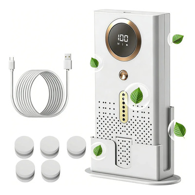 Purificador Aire De Ozono Portátil Equipado Con Tres Modalidades Ajuste.escenarios De Uso De Auto Casa Función De Aromatización Elimine Los Olores Puede Utilizarse De Manera Duradera Color Oro Dorado