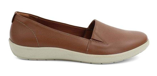 Confort Color Café Para Mujer Slip On Piel Flexi