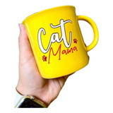 Taza Gato Cat Mom Cat Mama Catlover Con Caja Para Regalo 