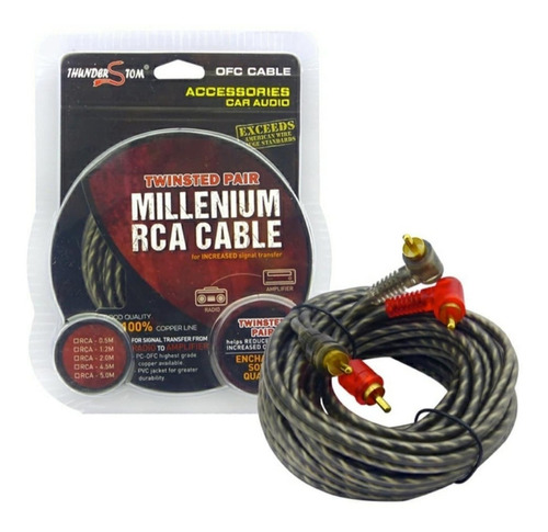 Cable Rca 2x2 Para Auto