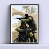 Cuadro Counter Strike 1.6 Real 30x40cm Deco Listo P Colgar