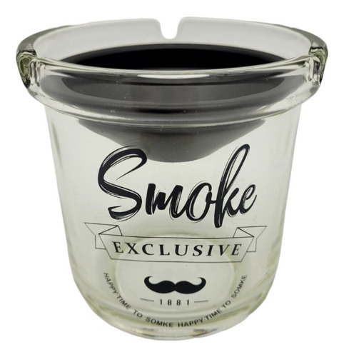 Cenicero De Vidrio Con Embudo Smoke Importado Premium