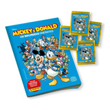 1 Álbum Mickey E Donald Capa Mole + 100 Figurinhas (10 Env)