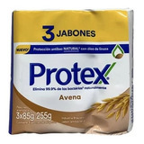 Jabon Protex Antibacterial Avena X3unidades